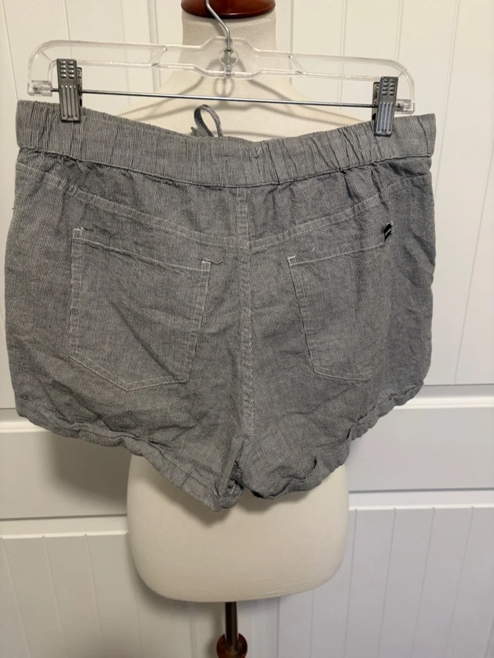 Volcom Women's High Waist Drawstring Shorts - Gray